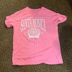pink santa monica t-shirt